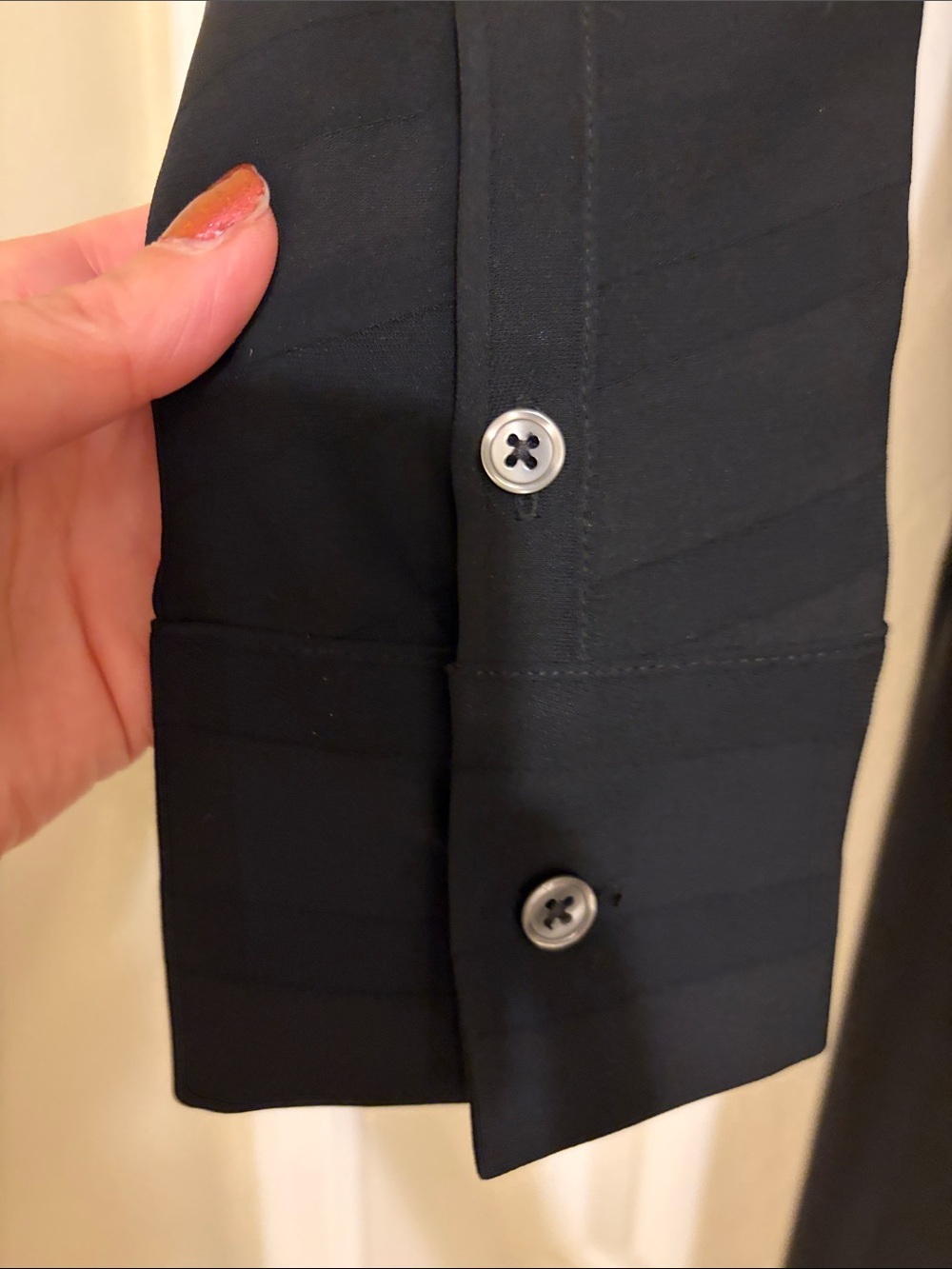 Banana Republic Black Wrap Midi Robe small - Picture 7 of 10
